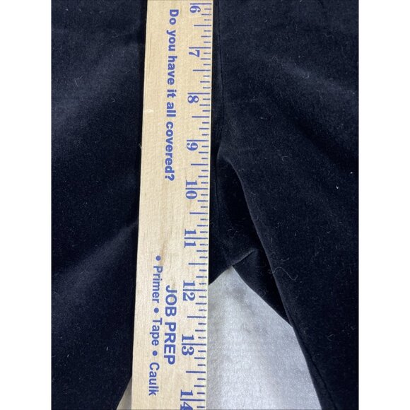 Lauren Ralph Lauren Pants Womens Size 6 Black Velour Skinny Stretch‎ - Picture 6 of 15